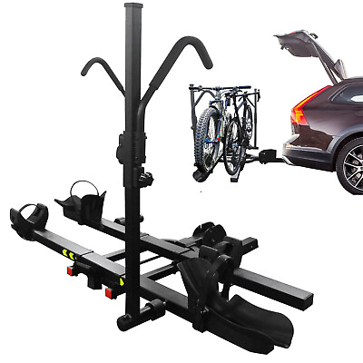 #ad Bike Rack For Car with 2 Inch Hitch 2 Bike Carrier Black 132 lbs Capacity $229.99