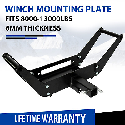 #ad 13000LBS Foldable Winch Mount Mounting Plate Hitch Receiver For SUV ATV 4WD $39.95