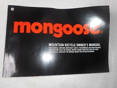 #ad 2014 Mongoose Mountain Bicycle Owners Manual PacificCycle English Spanish 72pgs $6.60