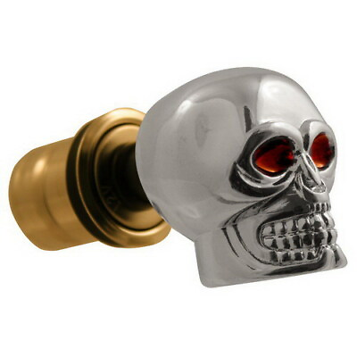 #ad Universal Skull Car Cigarette Lighter Silver Red Eyes $9.99