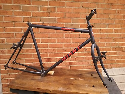 #ad VINTAGE 80s#x27; FRAMESET GIANT RINCON 23quot; STELL CROMOLY 💥 RIGID FORK ➕ FREE PARTS $95.00