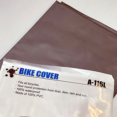 PVC Bike Cover —AUS STOCK— Bicycle Weather Rain Protect Silver Gift Waterproof AU $38.99