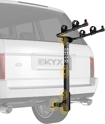 #ad 2 Bike Hitch Mount Rack Foldable 2 Inch Receiver for Car SUV Truck Black KYX $54.99