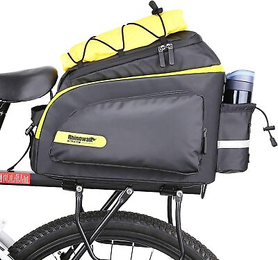 #ad #ad Bicycle Rear Rack Seat Bag Bike Cycling Storage Pouch Trunk Pannier Waterproof $45.39