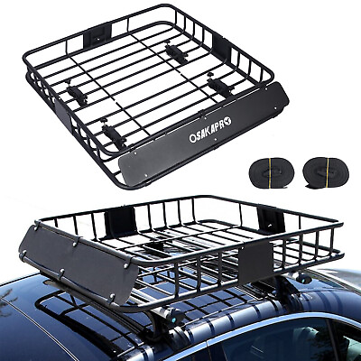 #ad 43*39*6 in Rooftop Storage Rack Cross Bars Cargo Basket Extend Carrier for Jeep $139.99