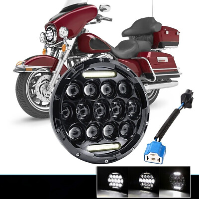 #ad 7quot; INCH LED Headlight DRL Hi Lo Beam Projector for Harley for Yamaha $28.06