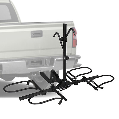 LUCKYERMORE Hitch Mount 2 E Bike Rack Bicycle Platform Carrier Truck 2quot; Receiver $113.99