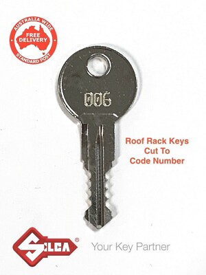 Rhino Roof Rack amp; Pod Keys Cut To Code Number Codes #2001 2200 FREE POSTAGE AU $14.00