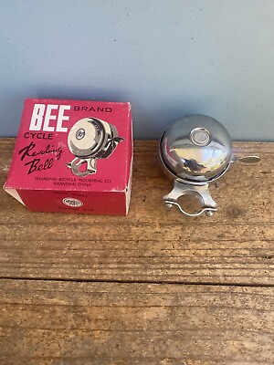 #ad Beautiful Good Working NOS Bee Revolving Chrome Bicycle Bell Cruiser Touring $45.00
