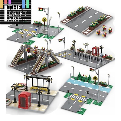 #ad MOC City Road Traffic Lights Sign street for Lego Kit Building Blocks Sets DIY $23.96