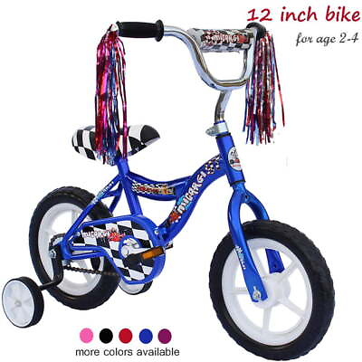 WonderWheels 12quot; Kid#x27;s Beginner Bicycle for 2 4 Years Old Blue USA Shipping $49.99