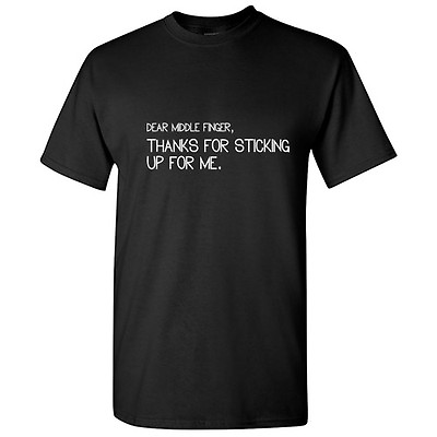 #ad Middle Finger Sarcastic Cool Offensive Graphic Gift Idea Humor Funny T Shirt $13.19