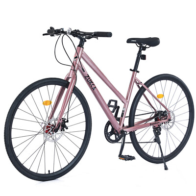 #ad #ad ZUKKA 7 Speed Hybrid Bike Disc Brake 700C Road Bike City Bicycle for Adults $219.99