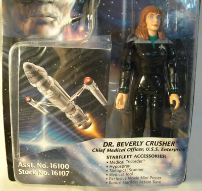 #ad #ad Star Trek First Contact Dr. Beverly Crusher 6” Action Figure #16107 c $10.00