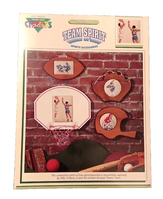 #ad #ad Team Spirit Sports Accessories Counted Cross Stitch Baseball Football Basketball $8.95