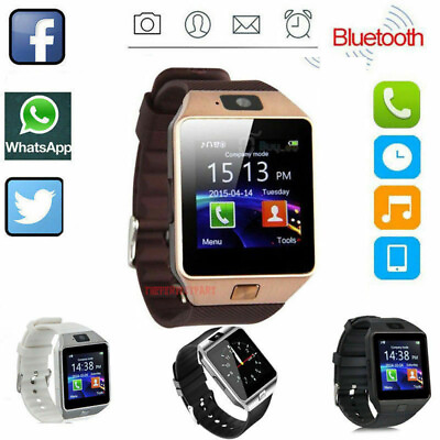 Bluetooth Smart Watch w Camera Waterproof Phone Mate For Android Samsung iPhone $12.85