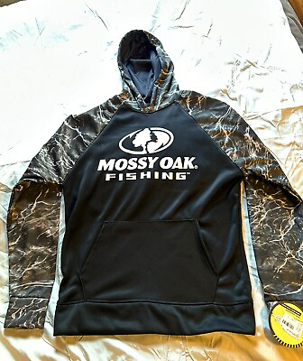 #ad NWT Mossy Oak Fishing Elements Logo Hoodie $15.00