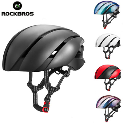 #ad ROCKBROS Mountain Road Bike Helmet Ultralight Cycling Scooter Bicycle Safety Cap $49.99