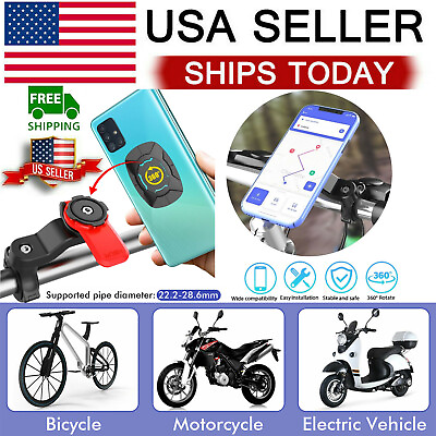 Anti shake Bicycle Motorcycle MTB Bike Handlebar Mount Holder For Cell Phone GPS $8.51