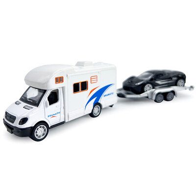#ad #ad Toy Camper Motorhome RV with Trailer Diecast Model Toy Car Boys Toys Kids Gifts $10.07