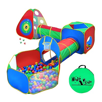 #ad Coolest Kids Activity Center Play Tent amp; Tunnels Basketball Set Toy w Dart Wall $32.95