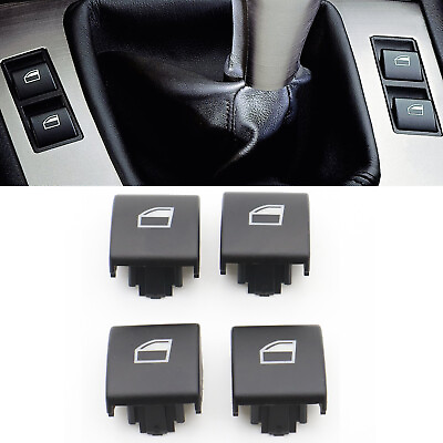#ad 4PCS For BMW E46 Window Switch Button Cap 323i 325i 330i M3 328i 323ci 325ci $10.49