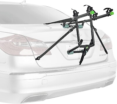 #ad Green Deluxe 2 Bike Trunk Mount Rack for Minivan SUV ... 5 DAY SHIPPING $50.99