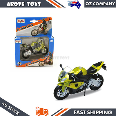 #ad #ad Maisto 1:18 Scale 2 Wheelers Road Bike BMW S 1000 RR Kids Toy Model Replicas AU $32.69