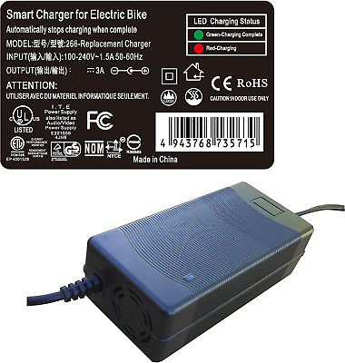 #ad #ad Supplier Smart Charger for SONDORS 36V Battery Electric Bike Ebike $63.99