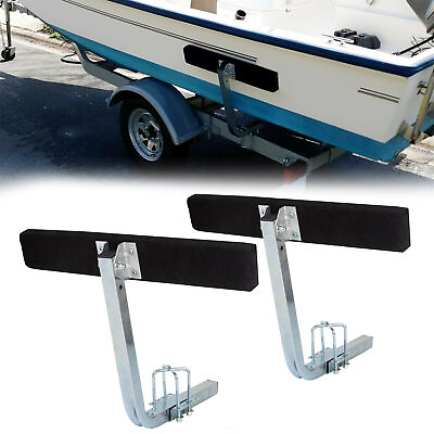 Boat Trailer 2#x27; Side Guide On Bunk Boards Carpeted Kit 75 Degree w Hardware $49.98
