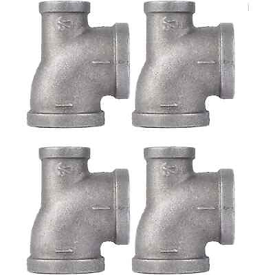 #ad #ad Pipe Decor Malleable Iron Reducing Tee Pack of 4 DIY Pipe Furniture Building $14.39