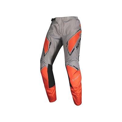 #ad NEW SCOTT Motocross MX Trousers 350 Dirt Kids Pants 273399 Grey Orange $92.10