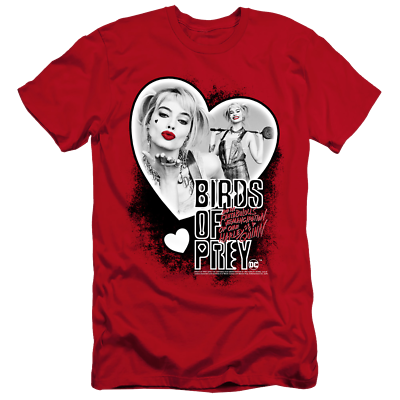 #ad Birds of Prey Heart Harley Men#x27;s Premium Slim Fit T Shirt $31.00