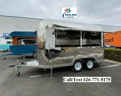 NEW Electric Mobile Food Trailer Enclosed Concession Retro Vintage Style 4 Hitch $22900.00