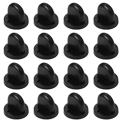 #ad 250pc Rubber Pin Backs Black PVC Pin Keepers Pin Cap Replacement Uniform Badges $10.95