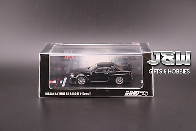 #ad Inno64 Nissan Skyline GT R R34 V Spec II Black 1 64 $19.99