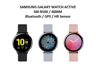 #ad Samsung Galaxy Watch Active Aluminum 40mm Bluetooth Smart Watch SR $39.95