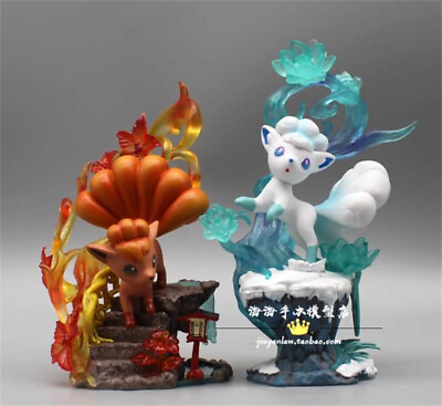 #ad Anime Alolan Vulpix PVC Figure 15cm Goupix Figurines Model W Base Collection Toy $19.01