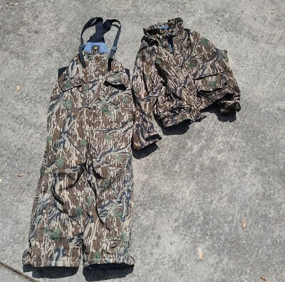 #ad Browning Gore Tex Mossy Oak Camouflage Bibs amp; Jacket Set Size Large Hunting $129.95