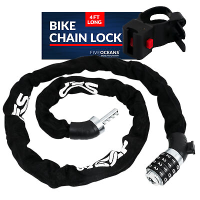 #ad Bike Chain Lock Combination Anti Theft Bike Locks Heavy Duty $9.60