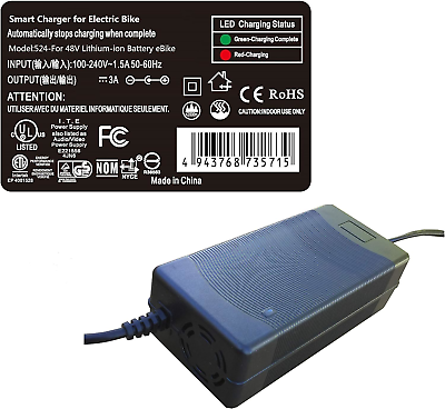 #ad PowerTech Supplier Smart Charger for SONDORS 48V Battery Electric Bike eBike $78.25