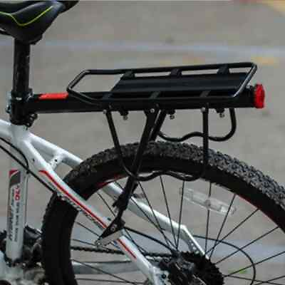 #ad Bicycle Carrier Luggage Cargo Rear Rack Aluminum Alloy Shelf Saddle Bags Holder $54.17