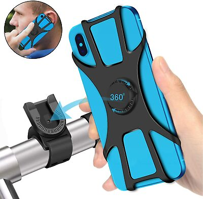 #ad Cell Phone Silicone Mount Holder GPS Motorcycle MTB Bike Bicycle 360 Rotation $8.95
