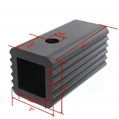 2quot; to 1 1 4quot; Hitch Receiver Adapter for Standard Hitch Adapter Billet Aluminum $14.99