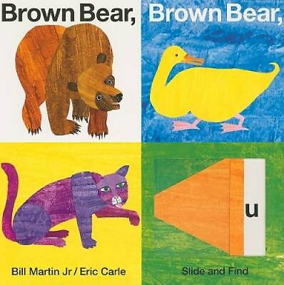 Brown Bear Brown Bear What Do You See? Slide and Find Board book GOOD $3.98