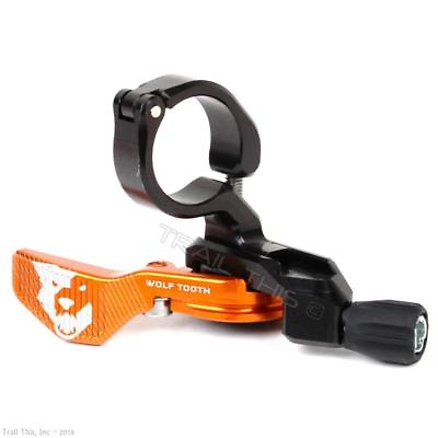 #ad Wolf Tooth Standard ReMote Lever 22.2mm Clamp for Bike Dropper Seatpost Orange $84.95