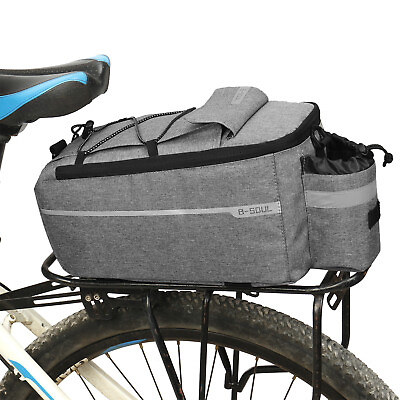 #ad #ad US Cycling Rear Bike Rack Bag 10L Waterproof Bicycle Trunk Pannier Saddle Bag $15.99