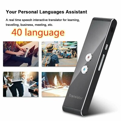#ad Portable Smart Two Way Real Time 44 Languages Translator Device Instant Voice US $37.00