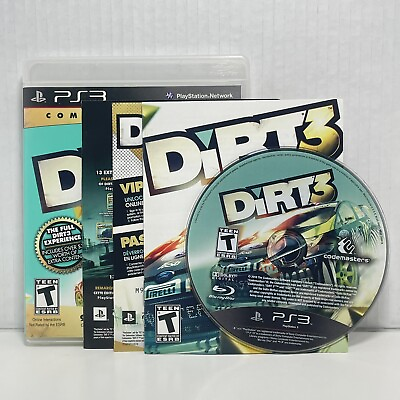#ad DiRT 3 Complete Edition Sony PlayStation 3 2012 PS3 Complete Tested $17.99