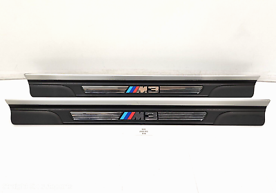 #ad ✅ 2001 2006 OEM BMW E46 M3 Door Sill Plate Molding Trim Left Right SET *NOTE $60.00